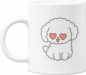 Kutyás bögre fehér Ajándék Állatok 2