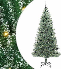 vidaXL Mű karácsonyi fa hóval borítva LED fényekkel 300 LED-del 240 cm