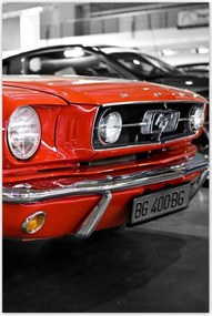 Poszterek 80x120 Piros Mustang