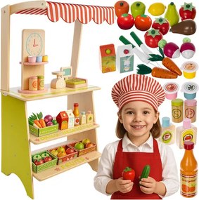 Wooden stall with accessories Kruzzel 24888