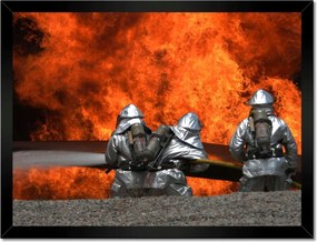 Poszterek keretben 40x30 Tűzoltók akcióban