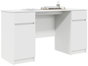 Asztal Fehér 140x49x76 cm Szerelt fa