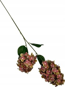 Hortenzia műág 83 cm piszkos rózsaszín, zöld
