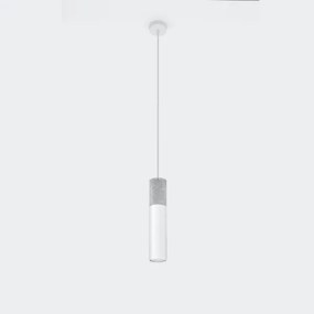 Sollux SL.0647 - BORGIO 1xGU10/40W/230V beton/fém fehér függeszték