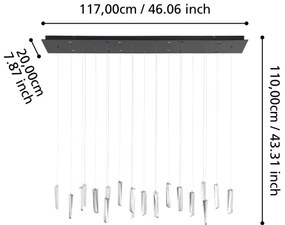 Eglo 390211 - LED Dimmelhető csillár zsinóron SARDENARA 8xLED/4,2W/230V 3000K