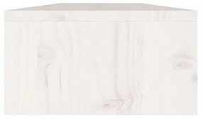 fehér tömör fenyőfa monitorállvány 50 x 24 x 13 cm