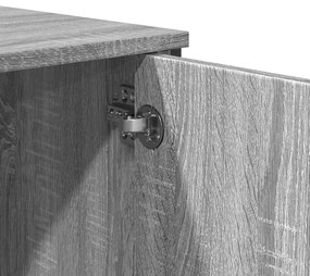 szürke sonoma szerelt fa dohányzóasztal 100x35x74,5 cm