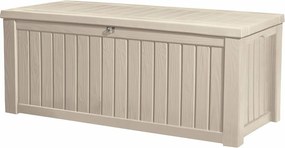Keter Rockwood 570 l kerti tárolódoboz, krém színű