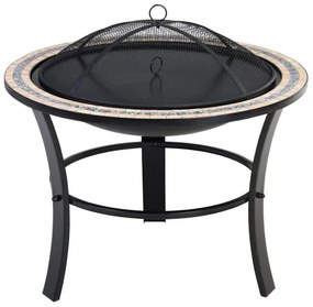 monzana® Fuego tűzrakóhely Ø76 cm - mozaik