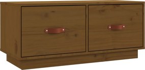 vidaXL mézbarna tömör fenyőfa TV-szekrény 80 x 34 x 35 cm