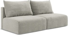 Világosszürke kinyitható-tárolóhelyes kanapé 216 cm Kalena – Makamii