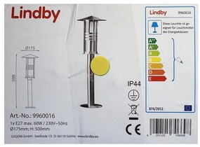 Lindby Lindby - Kültéri lámpa ERINA 1xE27/60W/230V IP44 LW0675
