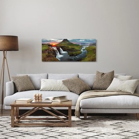 Kép - Kirkjufell naplementében (120x50 cm)