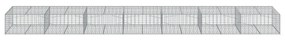 horganyzott vas gabion kosár fedéllel 700 x 100 x 50 cm