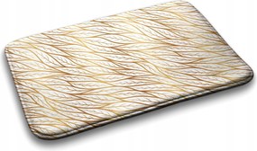 Fürdőszobaszőnyeg Arany levelek mintás 90x60 cm