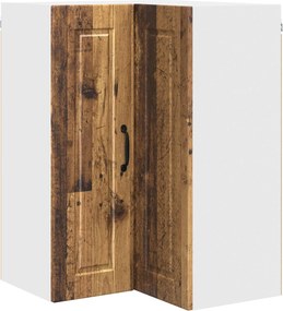 vidaXL Konyhaszekrény polcokkal Öreg fa 57 x 57 x 80 cm Faanyag
