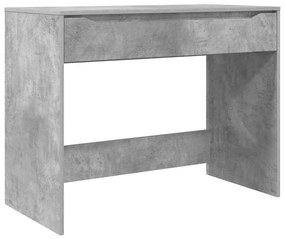 vidaXL Asztal fiókkal tárolóval Beton Szürke 100 x 50 x 78 cm Faanyag