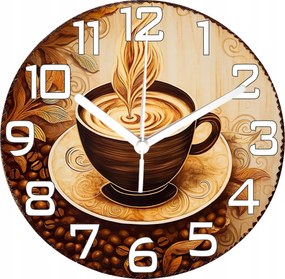 Falióra Téma Kávéscsésze Retro Look Ideális Nappali Ajándék