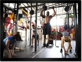 Poszterek keretben 40x30 Edzőterem Edzés Teljesítmény