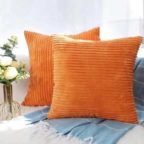 Díszpárnahuzat 60x60 cm Narancssárga szín 2 db-os szett