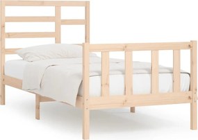 vidaXL tömör fenyőfa ágy matrac nélkül 100 x 200 cm