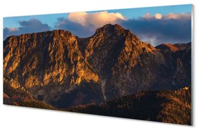 Üvegképek Mountain naplemente 125x50 cm 2 fogas