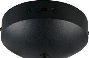 Matt fekete LED dimmelhető függőlámpa Melita – Trio