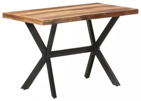 tömör fa étkezőasztal mézszínű felülettel 120 x 60 x 75 cm