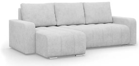 Modena sarokkanapé, bouclé, univerzális oldal, szürke
