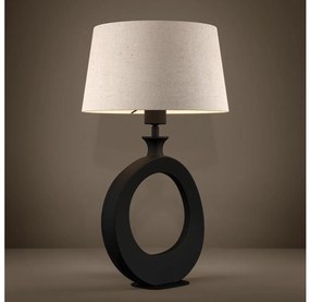 Eglo 390423 - Asztali lámpa DIEZMA 1xE27/60W/230V 52,5 cm fekete/krémes