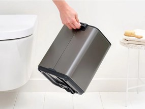 Szürke acél pedálos szemetes 7 l Bo – Brabantia