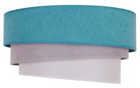 Duolla - Csillár zsinóron TRIO 1xE27/15W/230V átm. 45 cm türkiz/szürke/fehér