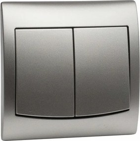 Vega Kapcsoló 1 Sebességes Dupla. Ezüst Metál