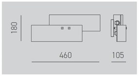 Gea Luce LARA A P oro - Fali lámpa LARA 2xE14/42W/230V arany