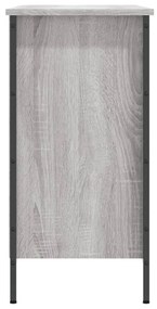 szürke sonoma színű szerelt fa cipősszekrény 100x35x70 cm