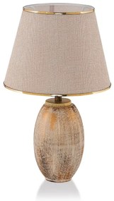 RAMZES asztali lámpa 1xE27/40W/230V krémszínű/arany