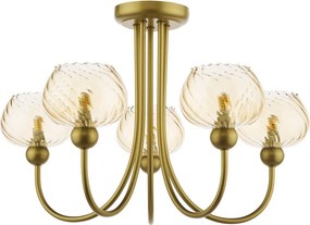 Dar Lighting modern mennyezeti lámpa cognac pezsgő arany darcog0535