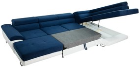 Sarok ülőgarnitúra Alphard Bis (J) (öko-bőr soft 029 + uttario velvet 2971 + kunstleder soft 029). 1051188