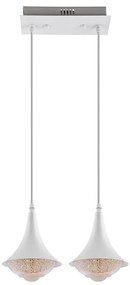 LED Csillár zsinóron 2xLED/9W/230V fehér