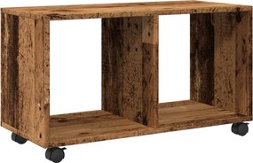 vidaXL antik fa színű szerelt fa görgős szekrény 72 x 33 x 42,5 cm