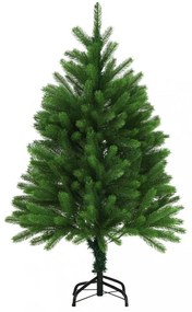 zöld műkarácsonyfa élethű tűlevelekkel 120 cm