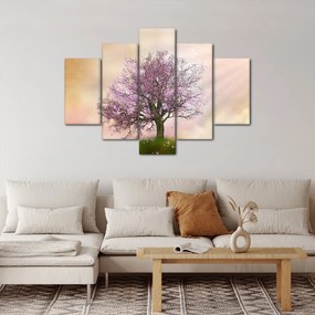 Virágzó fa képe egy domb tetején (150x105 cm)