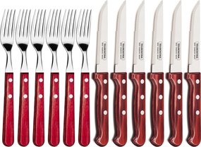 Tramontina Steak evőeszközök 12el. Gaucho Polywood