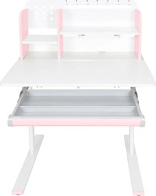 Növekvő íróasztal, rózsaszín/fehér, ADAN