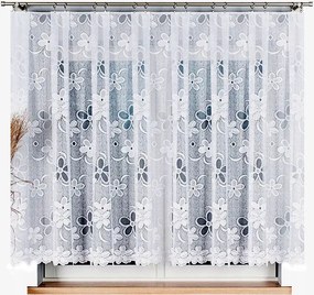 Jacquard függöny Renata 400x150cm mintás 49885 egyenes virágos (szegélyekkel)