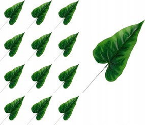 Nyíl levél calla zöld mesterséges kompozíció dekoráció 12PCS