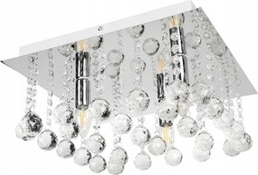 Mennyezeti Lámpa Függő Csillár Kristályok Modern Glamour Ezüst