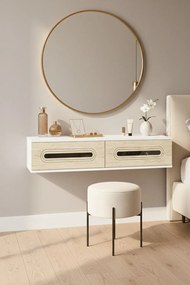Rany 120 - White, Travertine, Silver