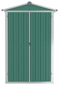 zöld horganyzott acél kerti fészer 116x45x175 cm