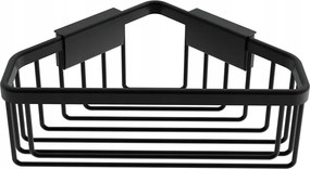 Nimco Kibo fekete drótból készült sarokpolc, nem csak zuhanyzóba, Ki-14003-90